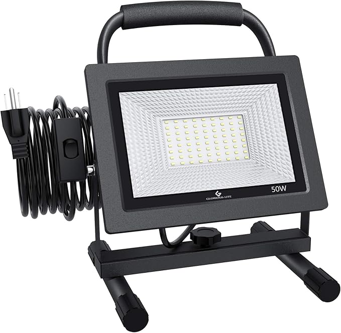 GLORIOUS-LITE 50W LED Work Light, 5000LM LED